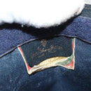 GUCCI GG Supreme Sherry Line Clutch Bag PVC Navy Red 89 01 032 Auth 182810-9