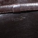 Christian Dior Trotter Canvas Shoulder Bag Beige Gold Auth 182812-16