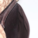 Christian Dior Trotter Canvas Shoulder Bag Beige Gold Auth 182812-18