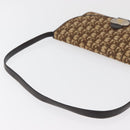 Christian Dior Trotter Canvas Shoulder Bag Beige Gold Auth 182812-7