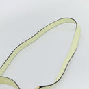 CELINE Hand Bag Leather 2way Yellow Gold Auth 182813-14