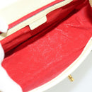 CELINE Hand Bag Leather 2way Yellow Gold Auth 182813-11