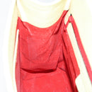 CELINE Hand Bag Leather 2way Yellow Gold Auth 182813-21