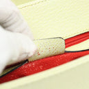 CELINE Hand Bag Leather 2way Yellow Gold Auth 182813-12