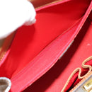 CELINE Handtasche Leder 2-Wege Braun Gold Auth 182814-23