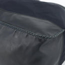 PRADA Umhängetasche Nylon Leder Schwarz Silber Auth 182816V-10