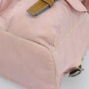 PRADA Backpack Nylon Pink Silver Auth 182817-15