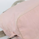 PRADA Backpack Nylon Pink Silver Auth 182817-18