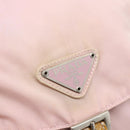 PRADA Backpack Nylon Pink Silver Auth 182817-19