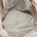 PRADA Backpack Nylon Pink Silver Auth 182817-11