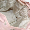 PRADA Backpack Nylon Pink Silver Auth 182817-21