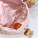PRADA Backpack Nylon Pink Silver Auth 182817-25