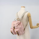 PRADA Backpack Nylon Pink Silver Auth 182817-26