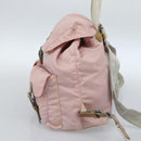 PRADA Backpack Nylon Pink Silver Auth 182817-4