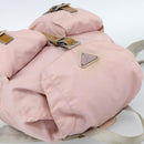 PRADA Backpack Nylon Pink Silver Auth 182817-6