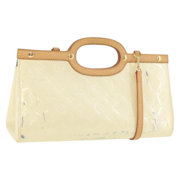LOUIS VUITTON Monogram Vernis Roxbury Drive Bag 2Way Perle M91374 Auth 182822