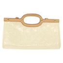 LOUIS VUITTON Monogram Vernis Roxbury Drive Bag 2Way Perle M91374 Auth 182822-3