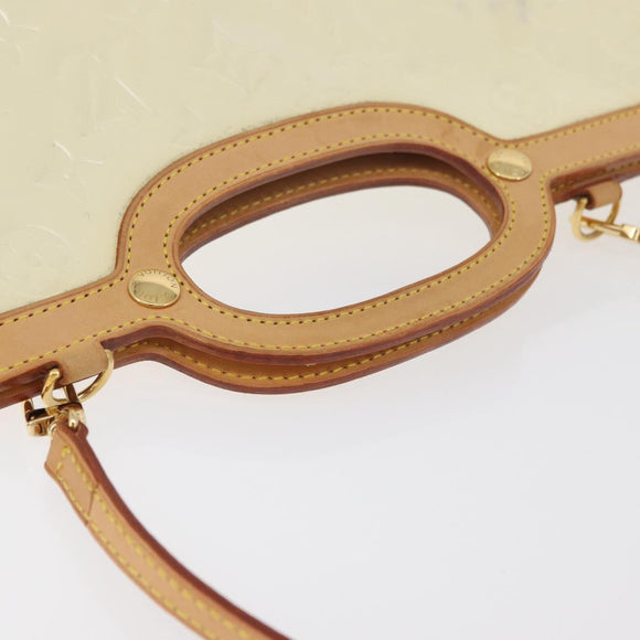 LOUIS VUITTON Monogram Vernis Roxbury Drive Bag 2Way Perle M91374 Auth 182822