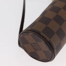 LOUIS VUITTON Damier Ebene Papillon Pouch LV Auth 182825-14
