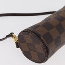 LOUIS VUITTON Damier Ebene Papillon Pouch LV Auth 182825-16