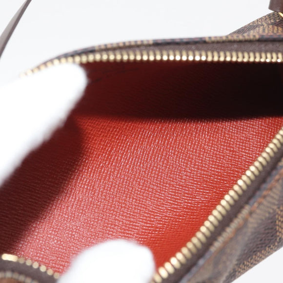 LOUIS VUITTON Damier Ebene Papillon Pouch LV Auth 182825