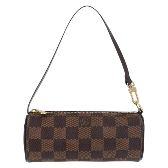 LOUIS VUITTON Damier Ebene Papillon Pouch LV Auth 182825