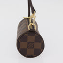 LOUIS VUITTON Damier Ebene Papillon Pouch LV Auth 182825-3