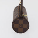 LOUIS VUITTON Damier Ebene Papillon Pouch LV Auth 182825-4