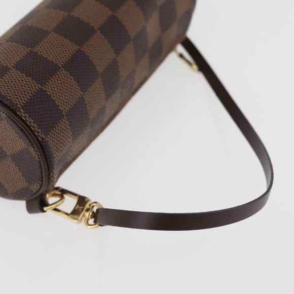 LOUIS VUITTON Damier Ebene Papillon Pouch LV Auth 182825