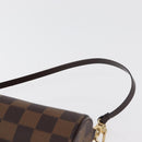 LOUIS VUITTON Damier Ebene Papillon Pouch LV Auth 182825-8