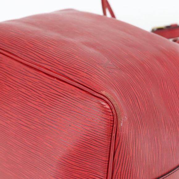 LOUIS VUITTON Epi Petit Noe Shoulder Bag Red M44107 LV Auth 182826
