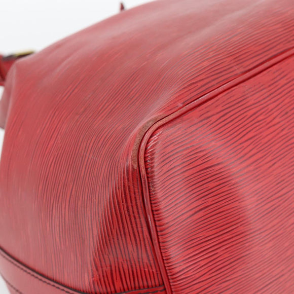 LOUIS VUITTON Epi Petit Noe Shoulder Bag Red M44107 LV Auth 182826