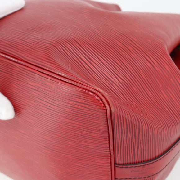 LOUIS VUITTON Epi Petit Noe Shoulder Bag Red M44107 LV Auth 182826