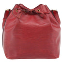 LOUIS VUITTON Epi Petit Noe Shoulder Bag Red M44107 LV Auth 182826-13