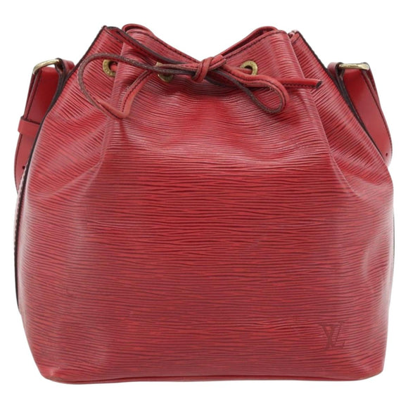 LOUIS VUITTON Epi Petit Noe Shoulder Bag Red M44107 LV Auth 182826