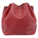 LOUIS VUITTON Epi Petit Noe Shoulder Bag Red M44107 LV Auth 182826-2