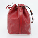 LOUIS VUITTON Epi Petit Noe Shoulder Bag Red M44107 LV Auth 182826-4