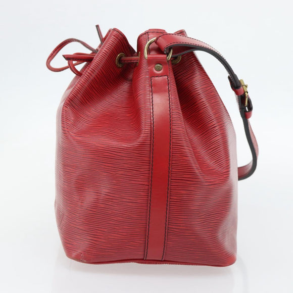 LOUIS VUITTON Epi Petit Noe Shoulder Bag Red M44107 LV Auth 182826