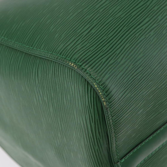 LOUIS VUITTON Epi Keepall 45 Boston Bag Green M42974 LV Auth 182828