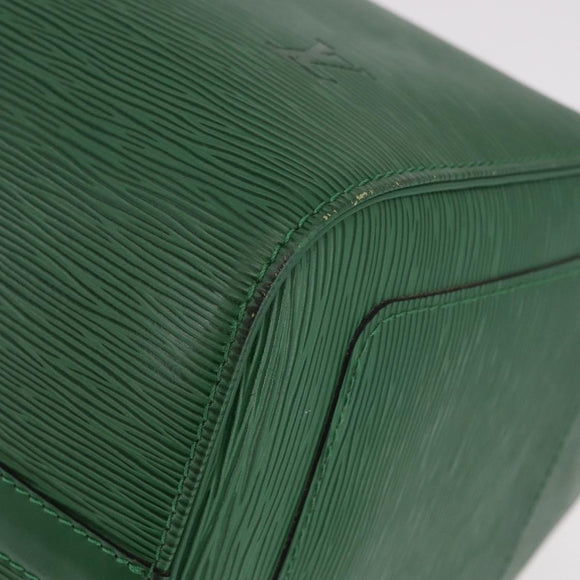 LOUIS VUITTON Epi Keepall 45 Boston Bag Green M42974 LV Auth 182828