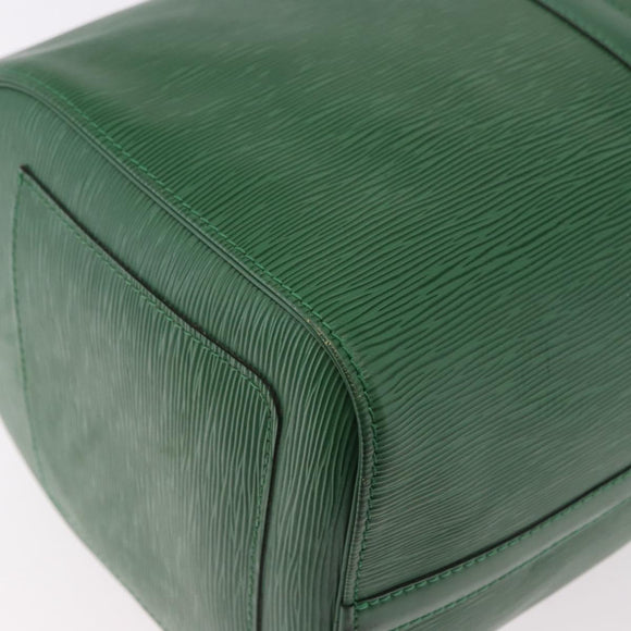 LOUIS VUITTON Epi Keepall 45 Boston Bag Green M42974 LV Auth 182828