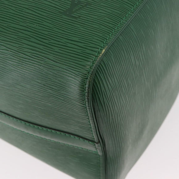 LOUIS VUITTON Epi Keepall 45 Boston Bag Green M42974 LV Auth 182828