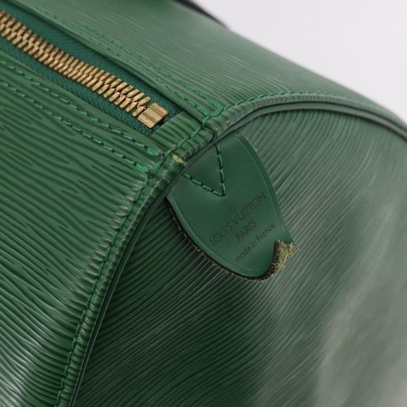 LOUIS VUITTON Epi Keepall 45 Boston Bag Green M42974 LV Auth 182828