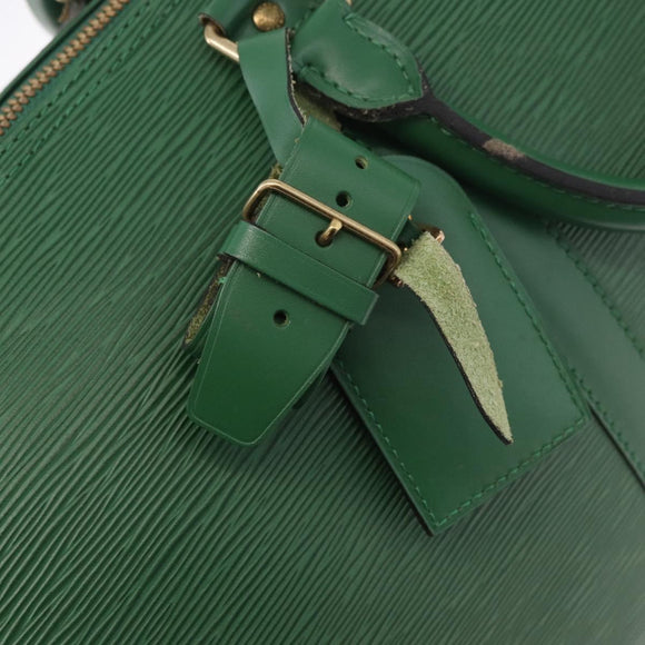 LOUIS VUITTON Epi Keepall 45 Boston Bag Green M42974 LV Auth 182828