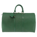LOUIS VUITTON Epi Keepall 45 Boston Bag Green M42974 LV Auth 182828-2