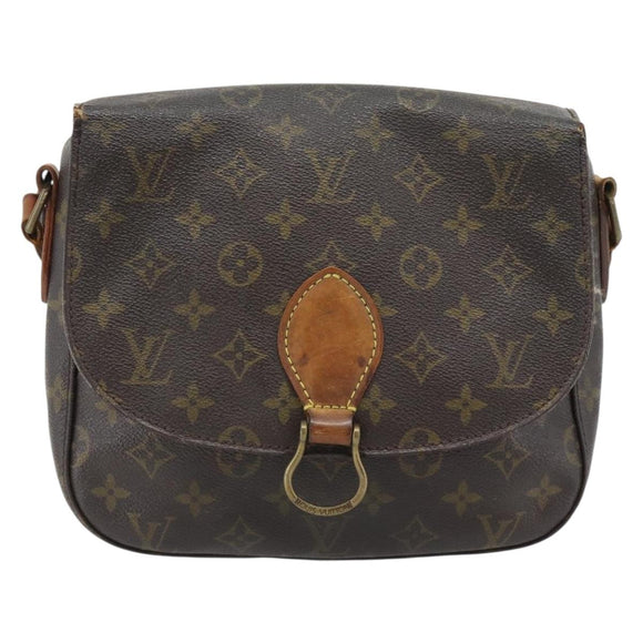 LOUIS VUITTON Monogram Saint Cloud GM Schoudertas M51242 LV Auth 182830