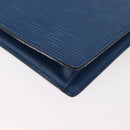 LOUIS VUITTON Epi Trousse Toilette15 Etui Blauw LV Auth 182832-16