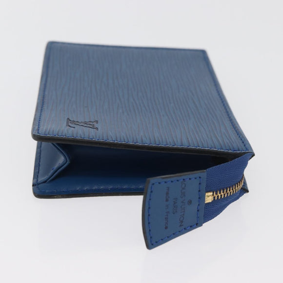LOUIS VUITTON Epi Trousse Toilette15 Etui Blauw LV Auth 182832