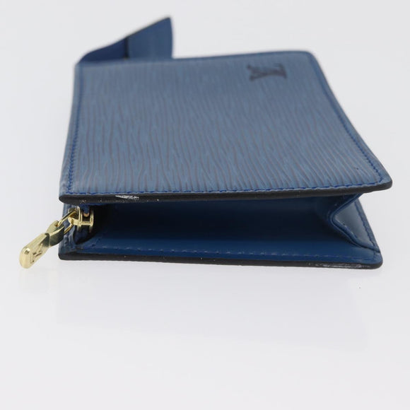 LOUIS VUITTON Epi Trousse Toilette15 Etui Blauw LV Auth 182832
