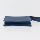 LOUIS VUITTON Epi Trousse Toilette15 Etui Blauw LV Auth 182832-6